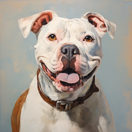 american bulldog dog painting by elena vittori