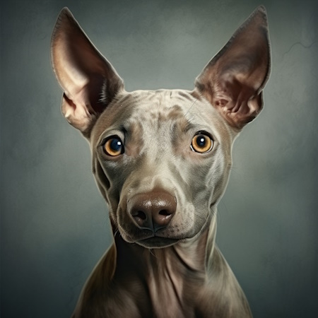 american hairless terrier dog painting by elena vittori