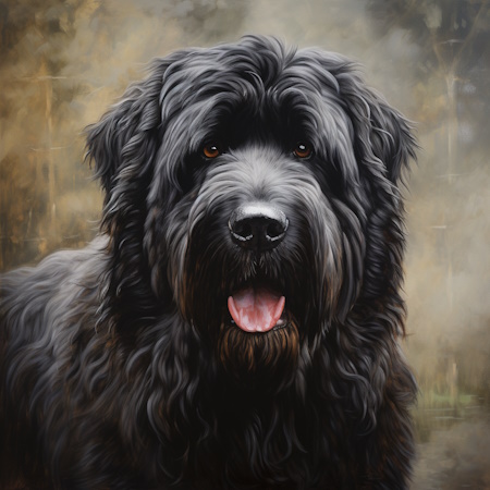 bouvier dog painting by elena vittori