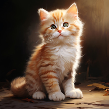 munchkin cat painting by elena vittori