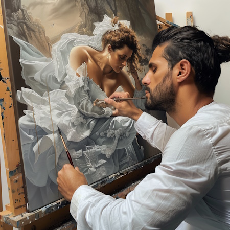 stefano moretti painting women of the world