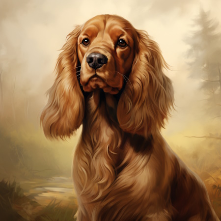 cocker spaniel dog painting by elena vittori