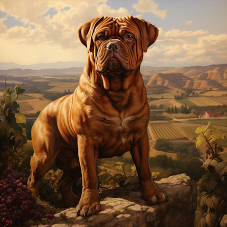 dogue de bordeaux painting by elenavittori