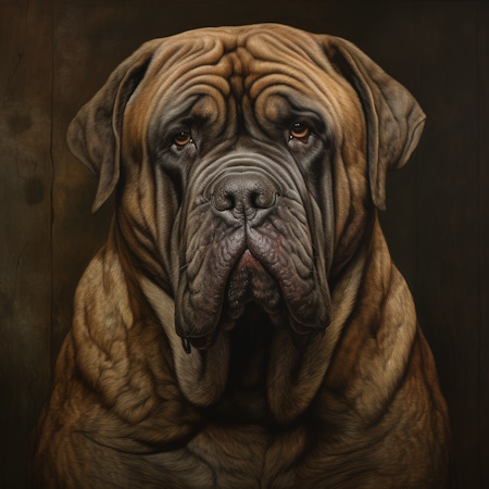 mastino napolitano dog painting by elena vittori